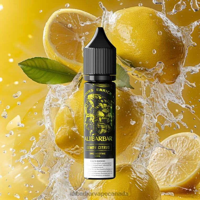 Alibarbar Hookah Onyx Dock Lemon citrus JV2DX108 - Alibarbar Vape Nicotine Content