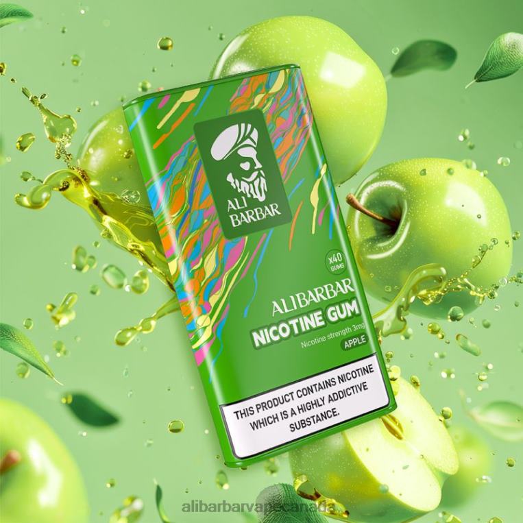 Alibarbar Nicotine Gum Apple JV2DX98 - Alibarbar Vape Flavours