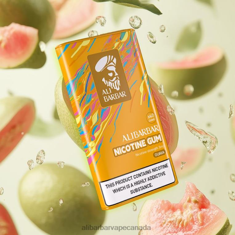 Alibarbar Nicotine Gum Guava JV2DX100 - Alibarbar Vape Price
