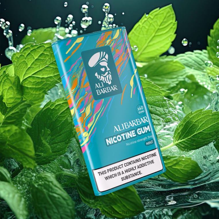Alibarbar Nicotine Gum Mint JV2DX101 - Alibarbar Vape Canada