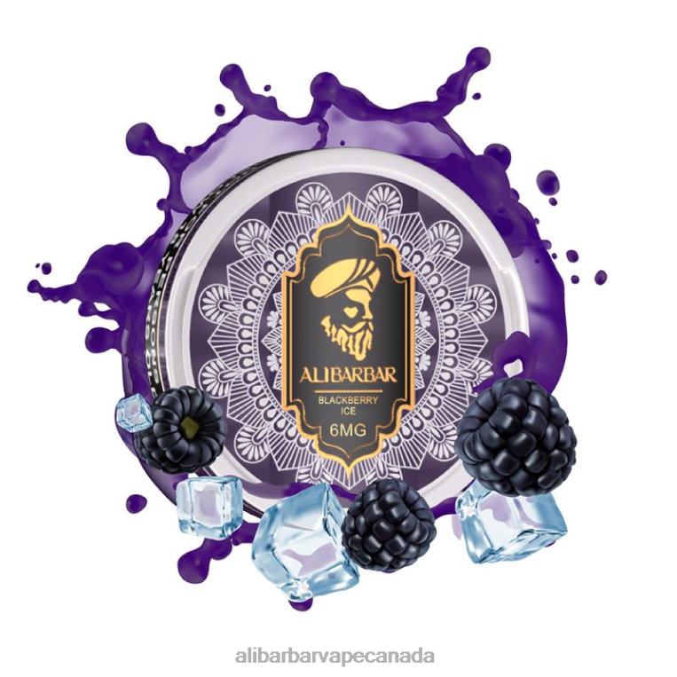 Alibarbar Nicotine Pouches Blackberry Ice JV2DX97 - Alibarbar Flavours