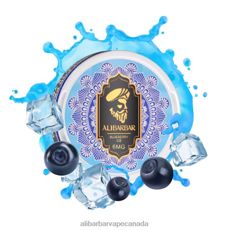 Alibarbar Nicotine Pouches Blueberry Ice JV2DX95 - Alibarbar Vape Canada