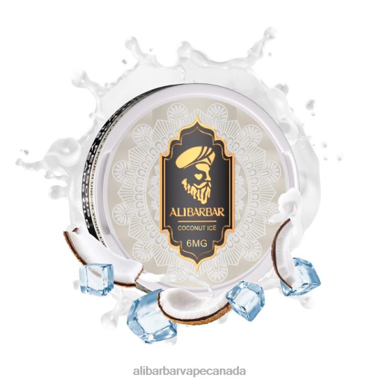 Alibarbar Nicotine Pouches Coconut Ice JV2DX83 - Alibarbar Vape Canada
