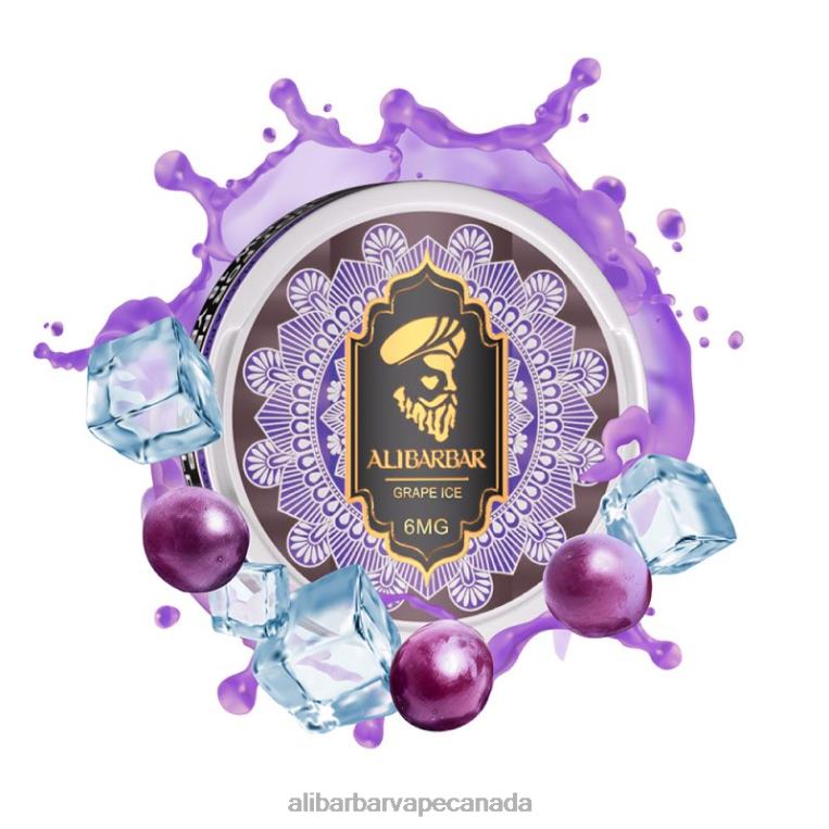 Alibarbar Nicotine Pouches Grape Ice JV2DX85 - Alibarbar Flavours
