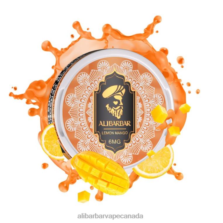 Alibarbar Nicotine Pouches Lemon Mango JV2DX86 - Alibarbar Vape Flavours