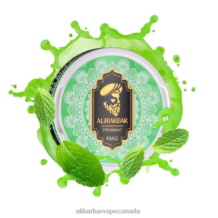 Alibarbar Nicotine Pouches Spearmint JV2DX90 - Alibarbar Vape Nicotine Content