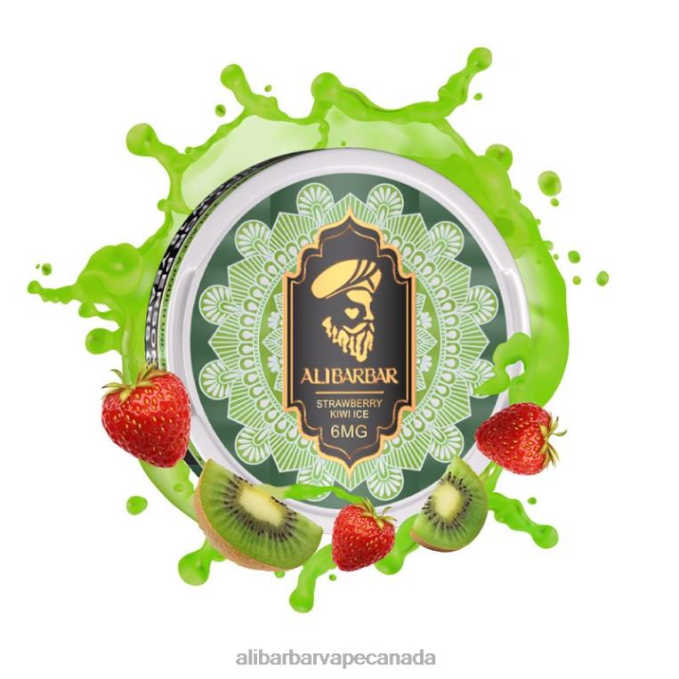 Alibarbar Nicotine Pouches Strawberry Kiwi Ice JV2DX91 - Alibarbar Flavours